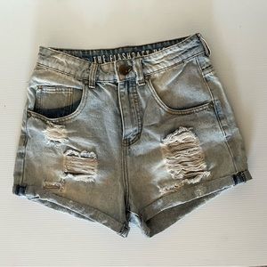 Cotton On The Flashback Highrise Denim Distressed Jean Shorts size 4
